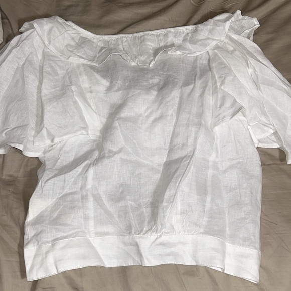 NWOT We the Free Ruffled White shirt - Picture 4 of 4